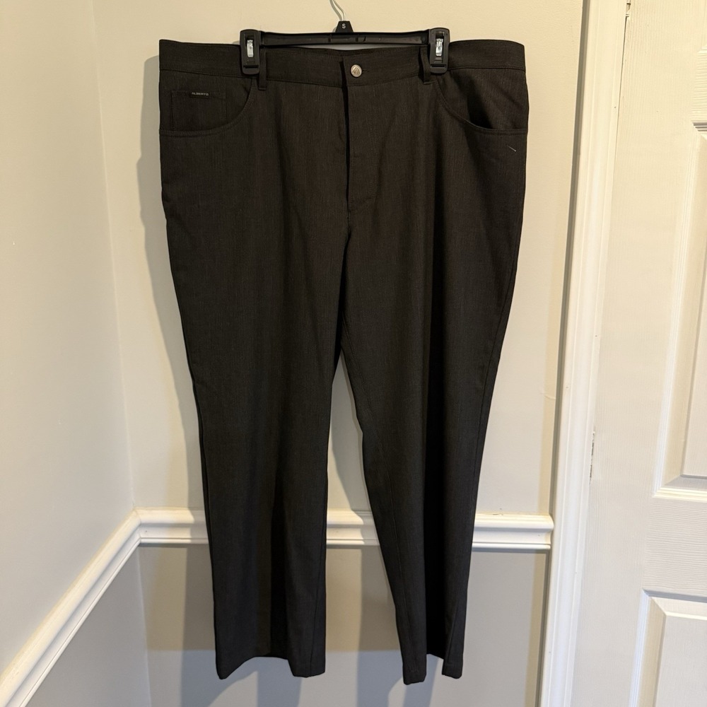 Alberto Ceramica TOM Comfort Fit Mens Performance Pants Dark‎ Gray Sz 58